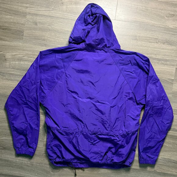 *Vintage L.L. Bean Men's Anorak Pullover Windbreaker Jacket - Purple - Picture 2 of 8
